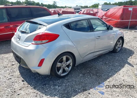 2012 Hyundai Veloster Base W/Black из США, поврежденный, VIN KMHTC6AD2CU061478